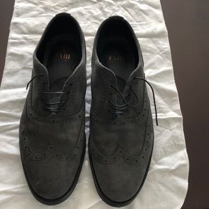 Fabi suede gray dress shoes
